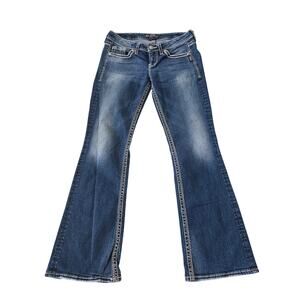 Silver Jean Co EUC Lola denim midrise Bootcut jeans W30 L33 medium wash blue